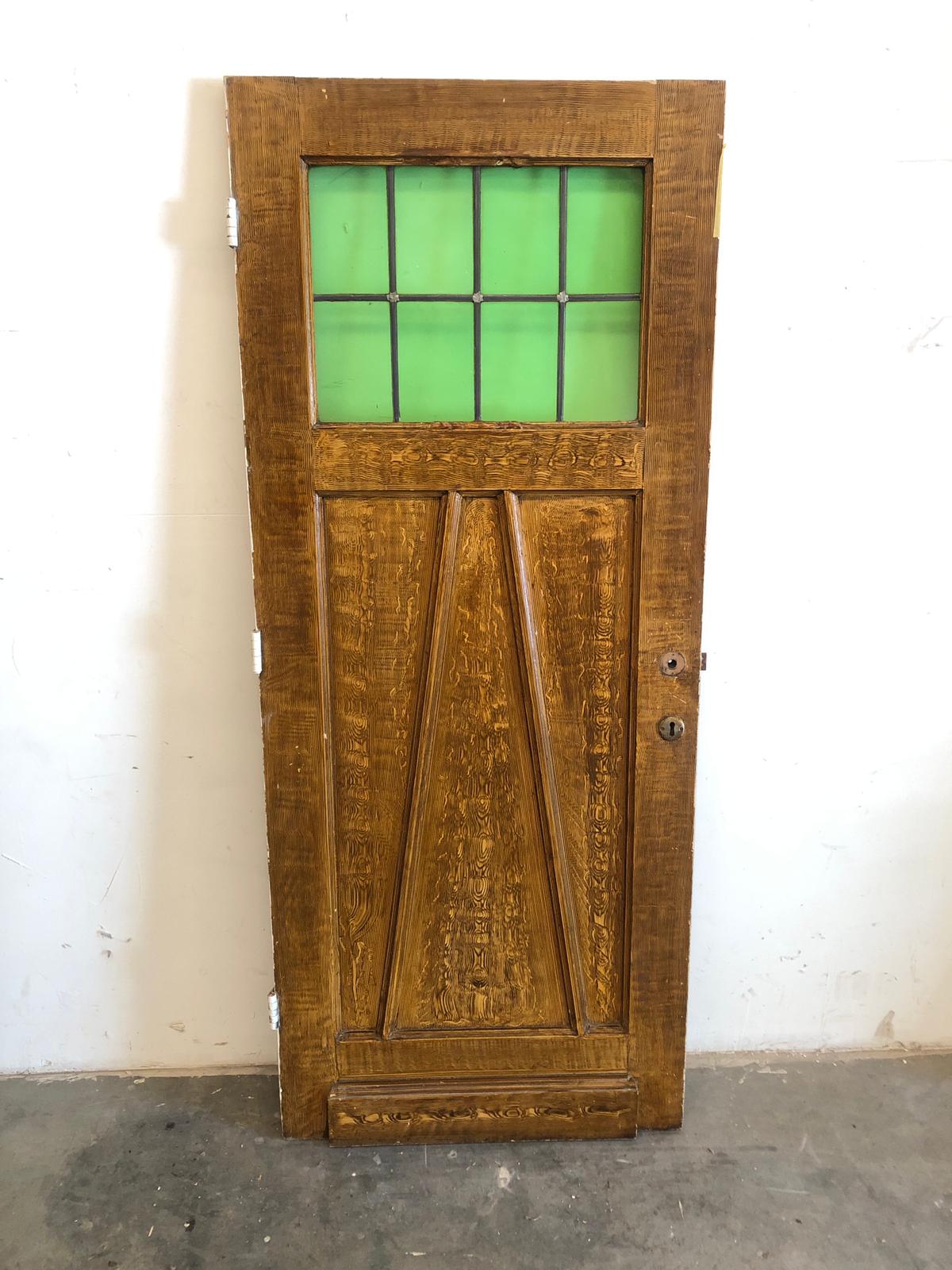 Binnendeur met glas in lood 78,3cm x 190cm