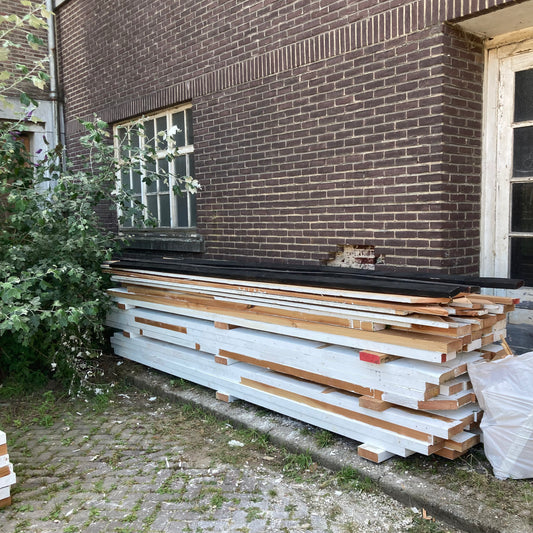 Douglas balken 16,5 x 6,5 cm x 4 m (wit geverfd)