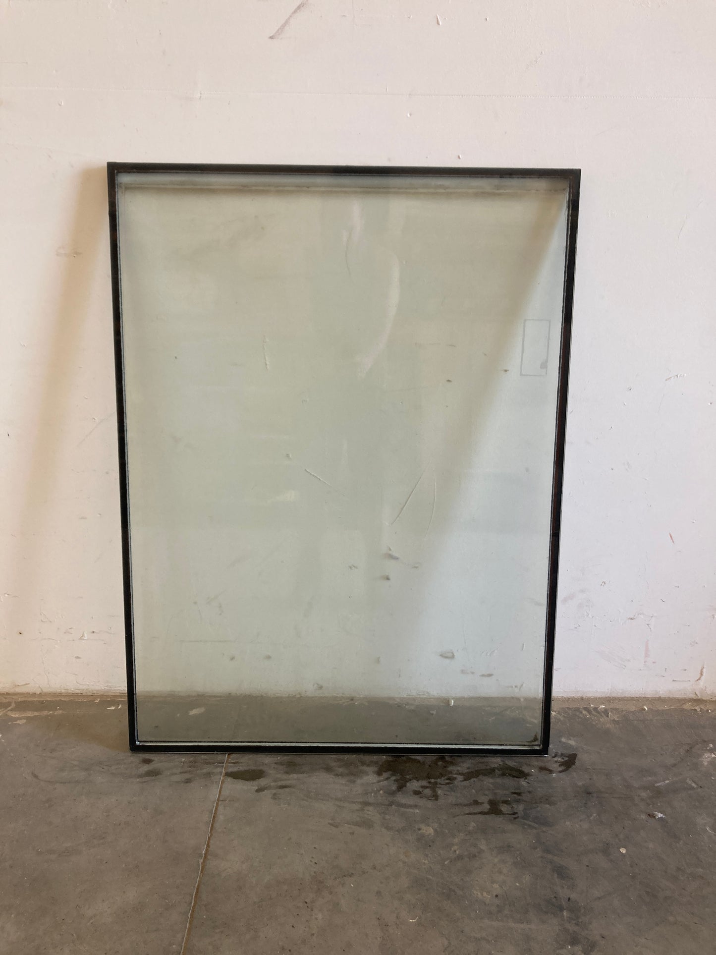Dubbel glas zonder kader