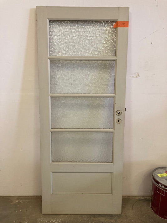 Binnendeur met glas 043 - 80,5 x 198 cm