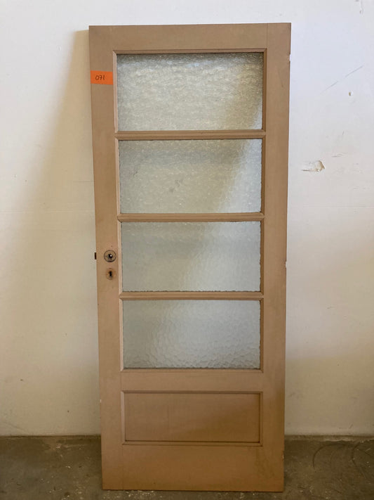 Binnendeur met glas 071 - 80,5 x 179 cm
