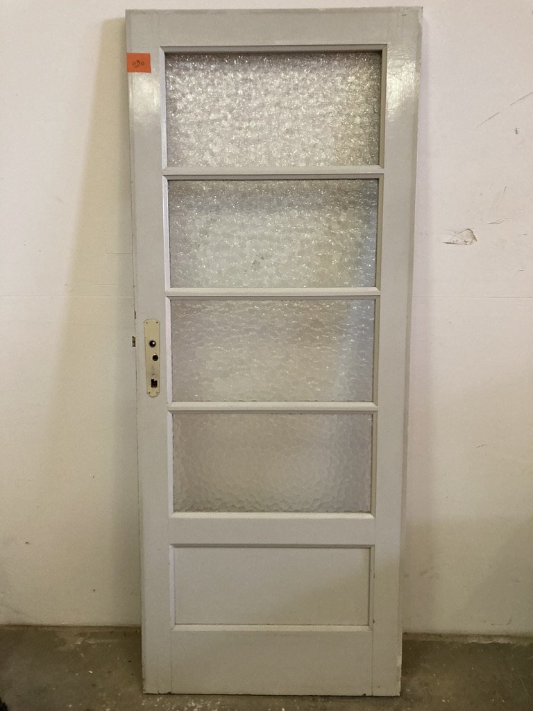 Binnendeur met glas 030 - 80,5 x 200 cm