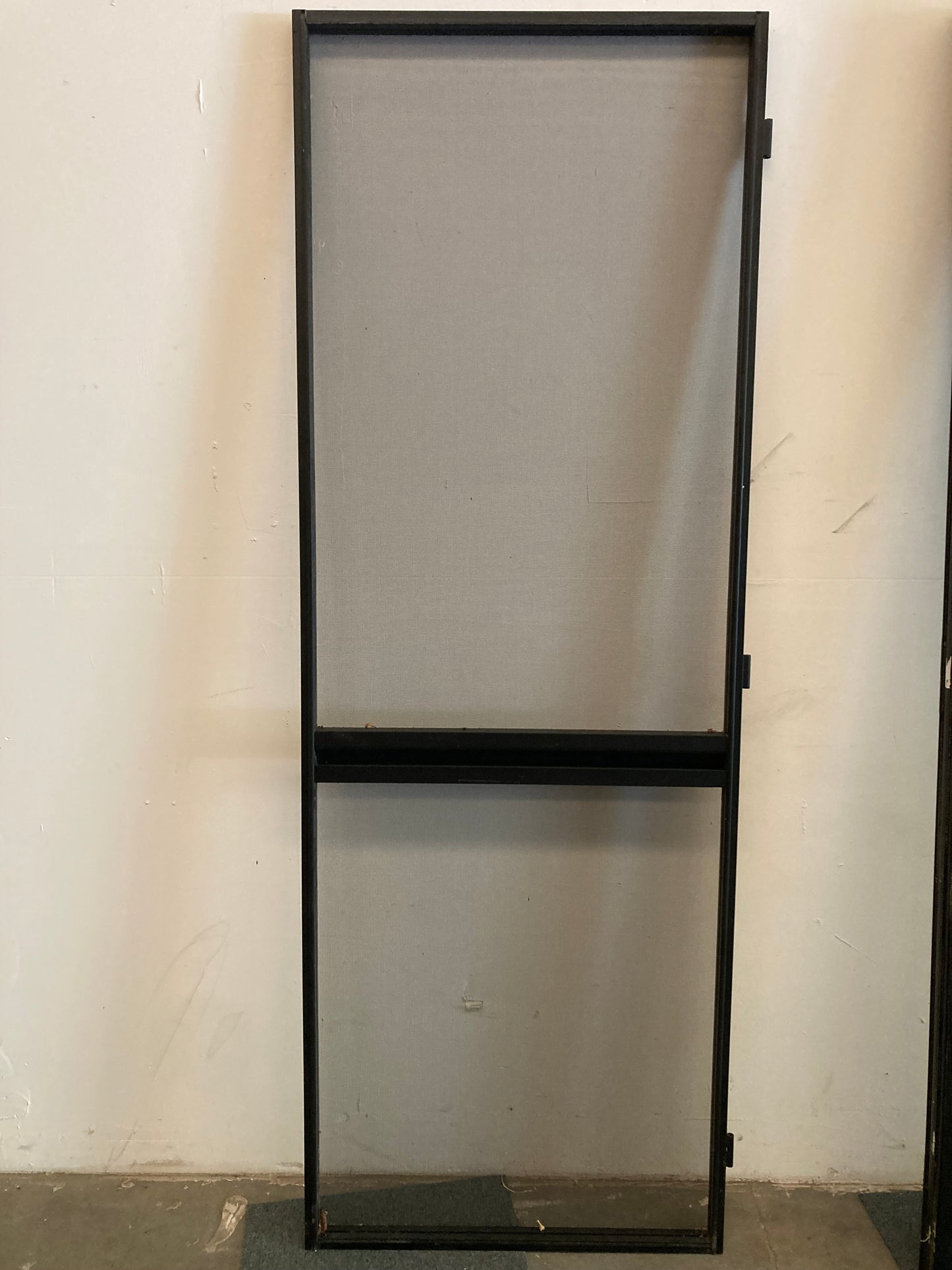 Buitendeur met glas - ALU - Zwart - met vliegenraam