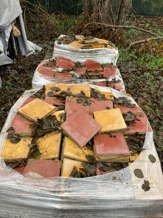 Cementtegels 20x20cm Rood