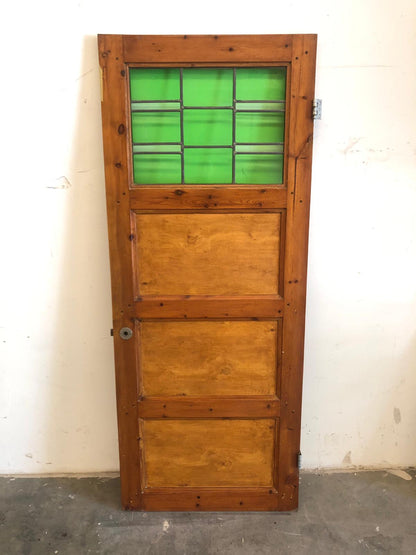 Binnendeur met glas in lood 76cm x 189,8cm