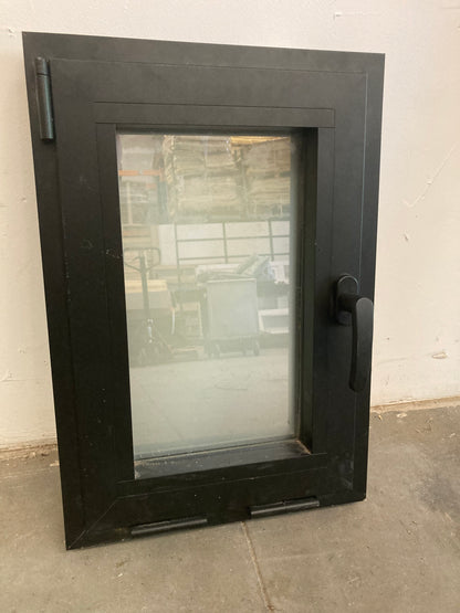 Enkel Raam - ALU - Zwart - mat glas