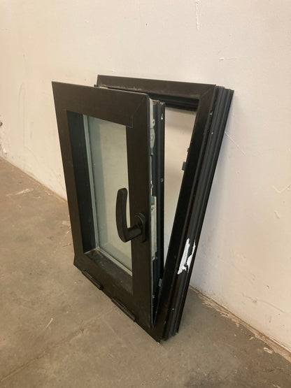 Enkel Raam - ALU - Zwart - mat glas