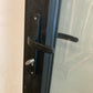 Buitendeur met glas - ALU - Zwart - met vliegenraam
