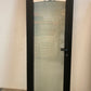 Buitendeur met glas - ALU - Zwart - met vliegenraam