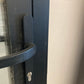 Buitendeur met glas - ALU - Zwart - met vliegenraam
