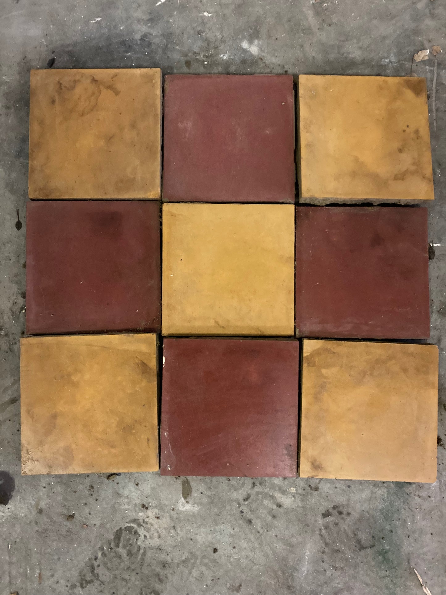 Cementtegels 20x20cm Rood