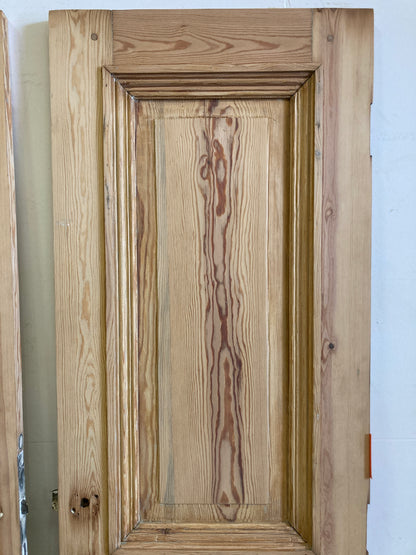 Dubbele houten binnendeur - afgeschuurd (198 x 56)