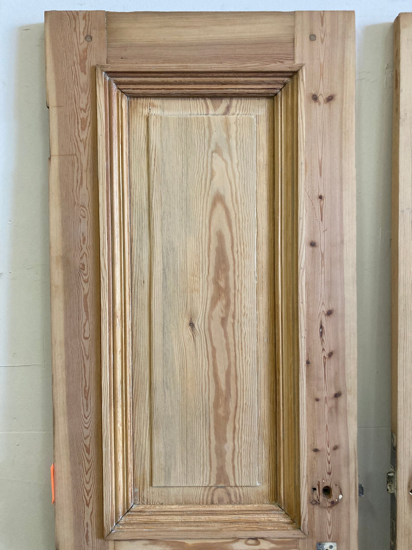 Dubbele houten binnendeur - afgeschuurd (198 x 56)