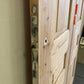 Dubbele houten binnendeur - afgeschuurd (198 x 56)