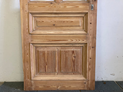 Houten binnendeur met venster- afgeschuurd (219 x 85)